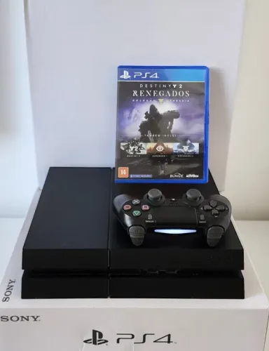 PS4 500GB c/ Garantia + Brinde (01 Jogo). Temos LOJA FÍSICA!!!