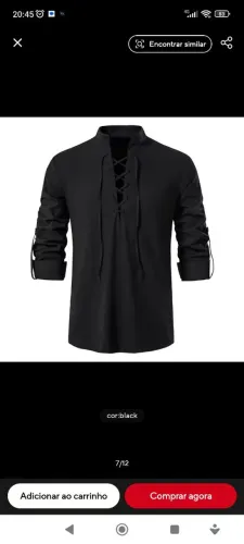 4 Camisas de manga social algodão tam G.