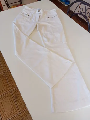 Calça branca linho P