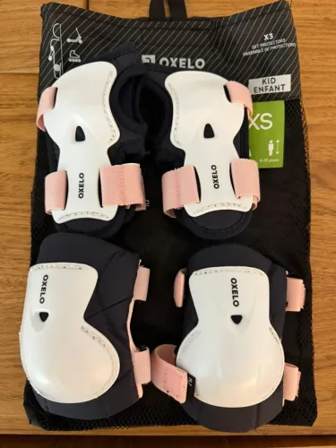 Proteções infantil para Patins Play Oxelo Branco-rosa XS