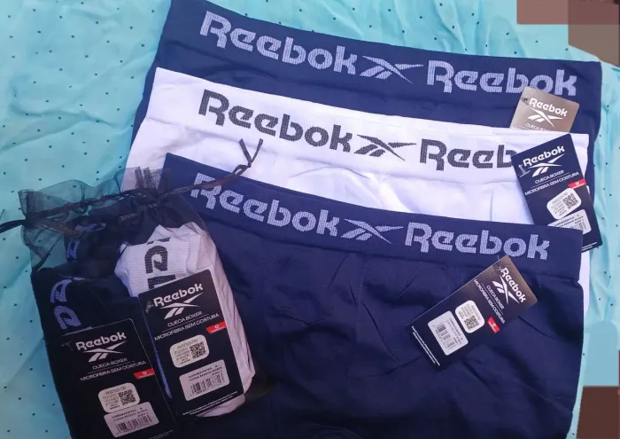 Kit Cuecas Boxer Reebok Microfibra - Conforto e Qualidade