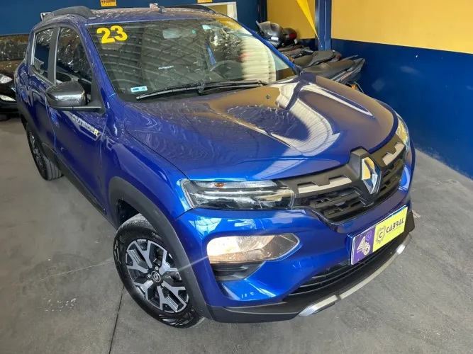 Renault Kwid Outsider 1.0 Flex 2022/2023 - Azul Brilhante, Impecável