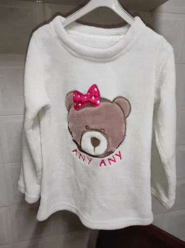 Blusa de Pijama Ursinho com Laço - Fofura Garantida!