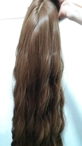 Peruca Bem Longa Mais Lace Mais Rabo de Cavalo.