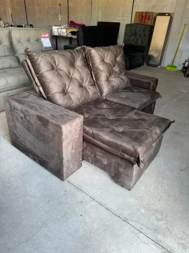 Sofa retratil 3 lugares entrega imediata