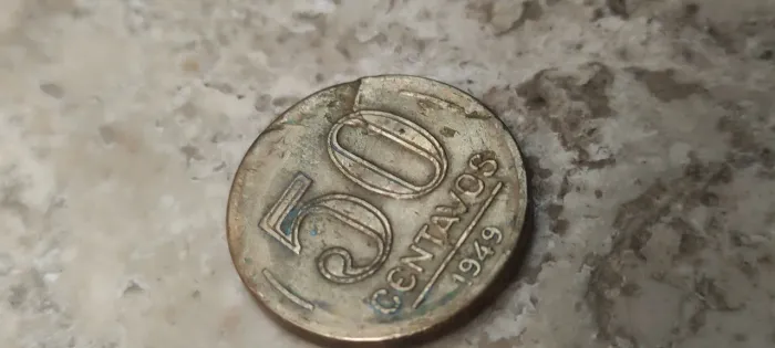 Moeda Antiga: 50 Centavos de 1949 (Negocie)