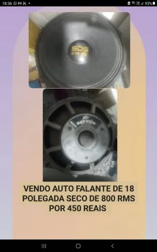ALTO FALANTE DE 18 POLEGADAS 