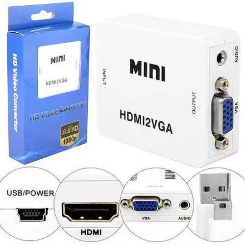 Adaptador Hdmi Para Vga - Frete Grátis