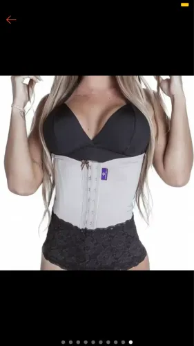 Cinta modeladora redutora de medidas 2 regulagens 8 barbatanas