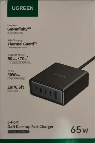Carregador ugreen 65w