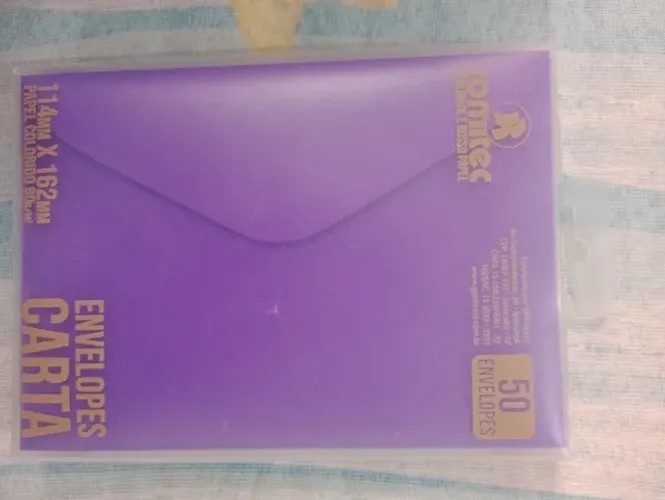 ENVELOPES DE CARTA - VERMELHO E ROXO