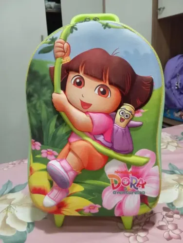Mochila infantil Dora aventureira com lancheira