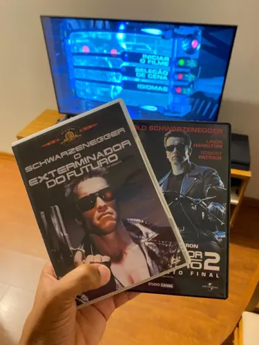 O Exterminador do Futuro 1 e 2 DVDs Clássicos Originais