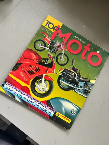 Álbum Figurinhas Motos Panini Classico coleção