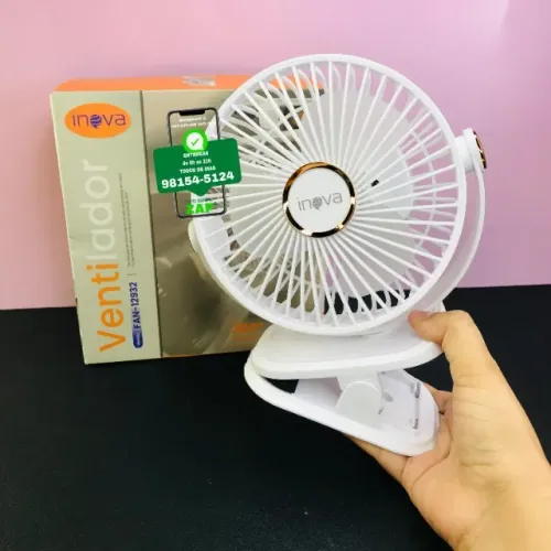 Mini Ventilador Portátil Com velocidades Recarregável