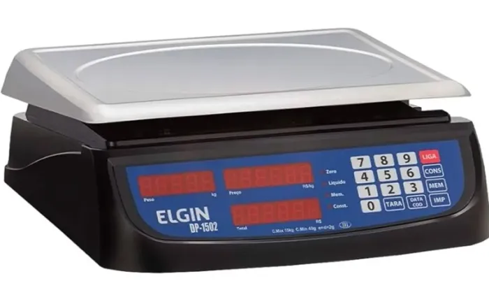 Balança Computadora Elgin DP-1502 - 15 kg - Display LED - Excelente Estado