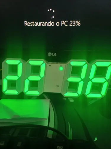 Relógio Digital LED Verde - Novo!