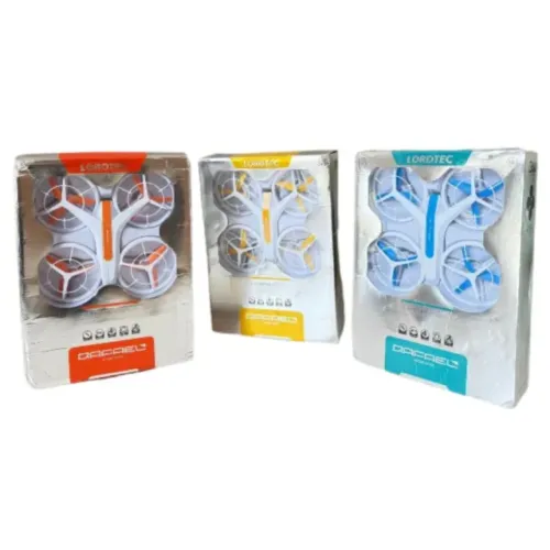Mini Drone Neon Lordtec Qafael LYY-V33 4 Hélices LED Controle Remoto Estável Seguro Infant