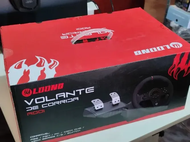 Volante e pedais de corrida para jogos em Xbox, Switch, PC e PS4 Pronta Entrega