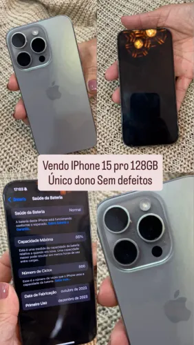 Vendo IPhone 15 pro 128GB super conservado