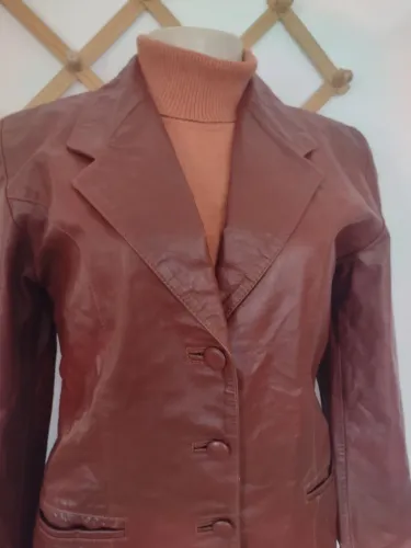 Blazer couro feminino M