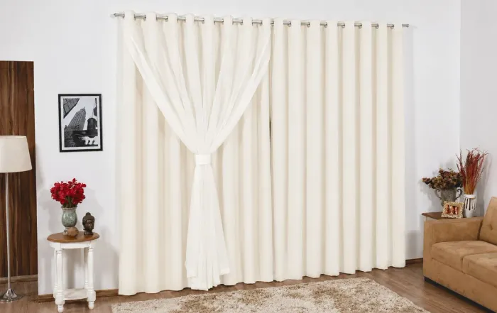 CORTINA CORTA LUZ TECIDO 2,60L X 2,30A