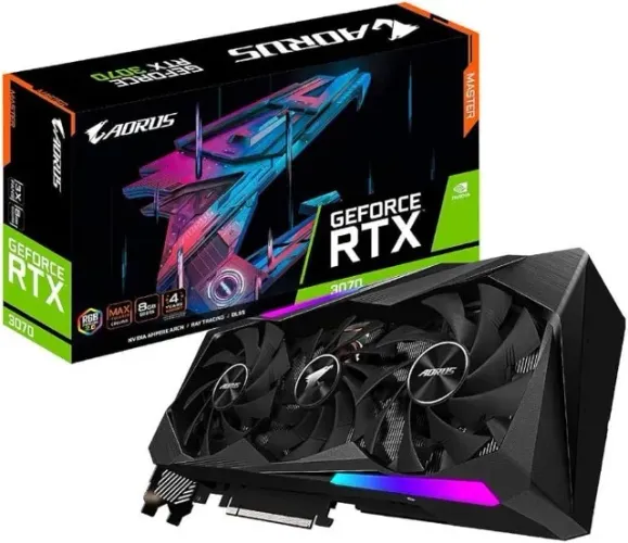 NVIDIA GEFORCE RTX 3070 8GB AORUS PLACA DE VÍDEO - ACEITO NOTEBOOK GAMER