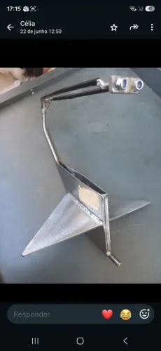 Protetor de helice e rabeta em inox  para motor de popa 30 e 25 hp.
