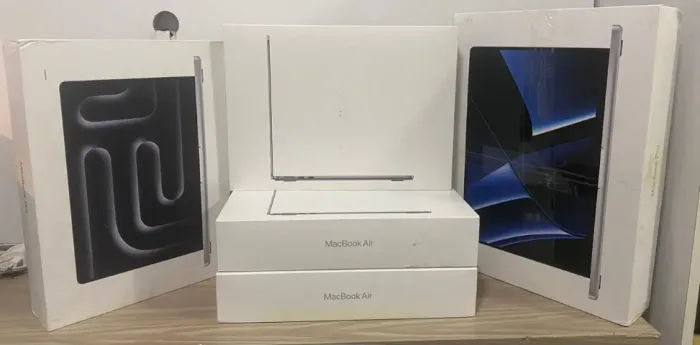 Caixas originais de MacBook Air e MacBook Pro