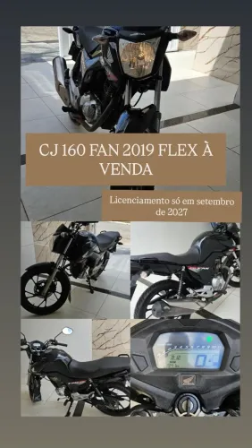 Vendo moto cg fan 60 ano 2019 