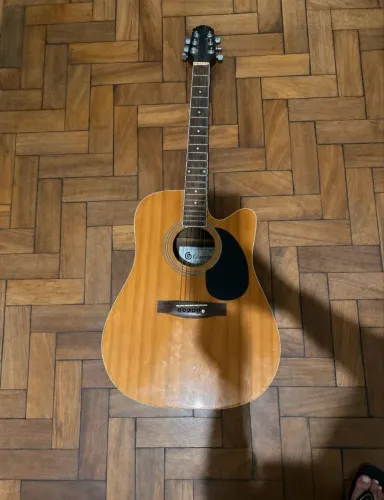 Violão Elétrico/Eletroacústico Giannini ? Conservado / Som Amplificado