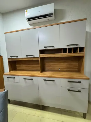  Cozinha no MDF com 8 portas, 2 gavetas e MONTAGEM/ENTREGA GRATIS