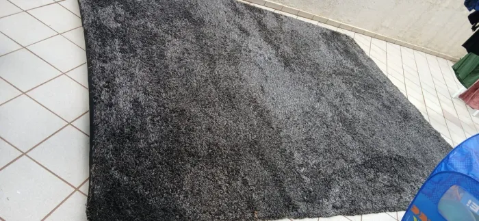 TAPETE FELPUDO GIGANTE 4x3M - CINZA ESCURO