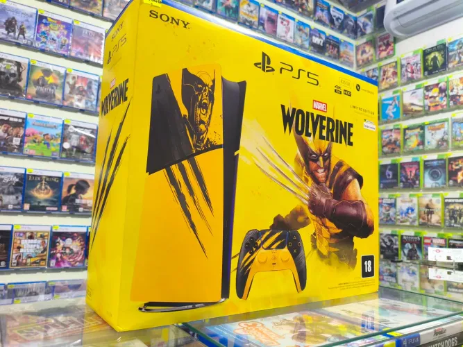 PlayStation 5 Edicao Digital - Wolverine<br>Console e Controle Personalizados