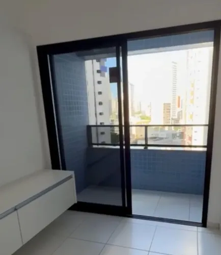 Porta de Vidro para Varanda/Sacada com Esquadria de Alumínio Preto - 2.10x2.0