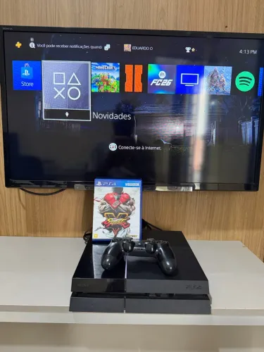 PlayStation 4 fat 500gb + controle original + jogo original