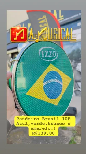 Pandeiro 10P BRASIL COPA IZZO