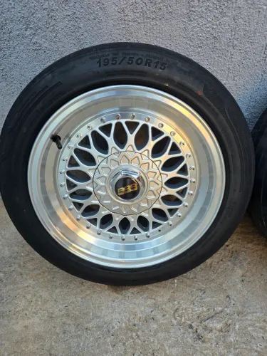 Rodas aro 15 BBS Tala 7 com pneus 195/50