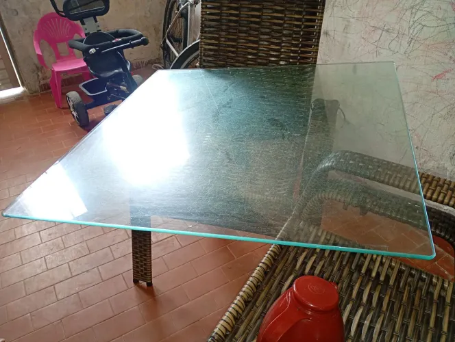tampo de vidro para mesa medida 0,90x0,90