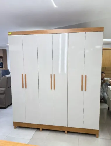 Guarda Roupa Sergipe 6 Portas 2 Gavetas 100% MDF Novo Entregamos
