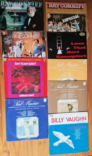 Lote 13 discos lp vinil orquestra variados