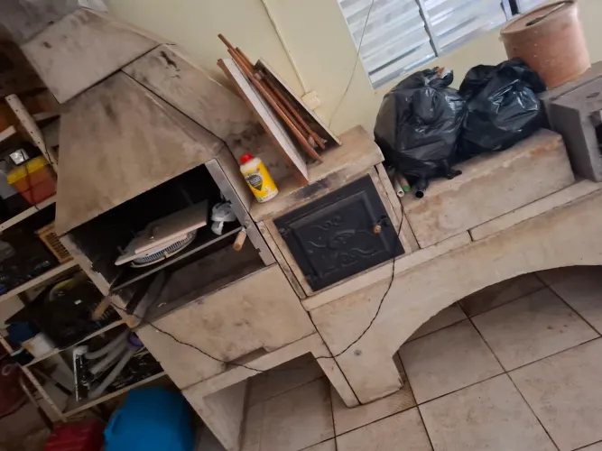 Kit 3 em 1 Forno a lenha, forno e churrasqueira 