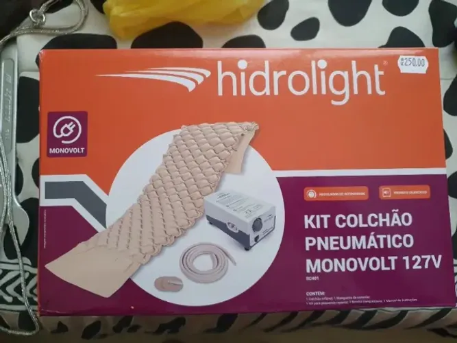 Colchão pneumático monovolt 127v com compressor