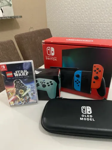Nintendo Switch + controle e jogos