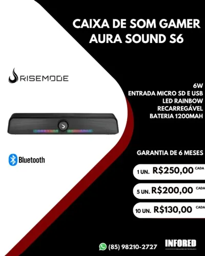 Caixas de som soundbar gamer
