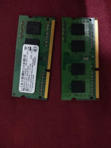 Memória RAM DDR3 8GB 2 Pentes de 4GB para Notebook Macbook Funcionando Perfeitamente
