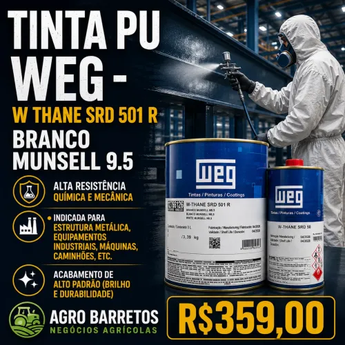 TINTA WEG W - THANE SRD 501 R  BRANCO MUNSELL  9.5 + W THANE SRD 50 . CONJUNTO
