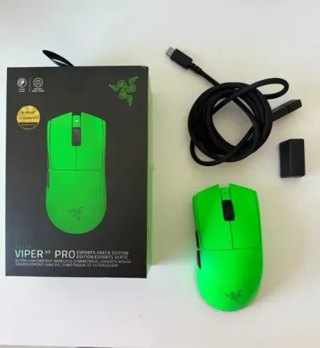 Mouse Razer Viper V3 PRO - Green Edition (Versão exclusiva)