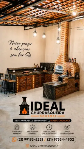 Não é só uma churrasqueira, é a IDEAL CHURRASQUEIRA!