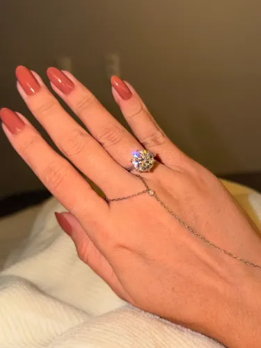 Solitário moissanite 11mm